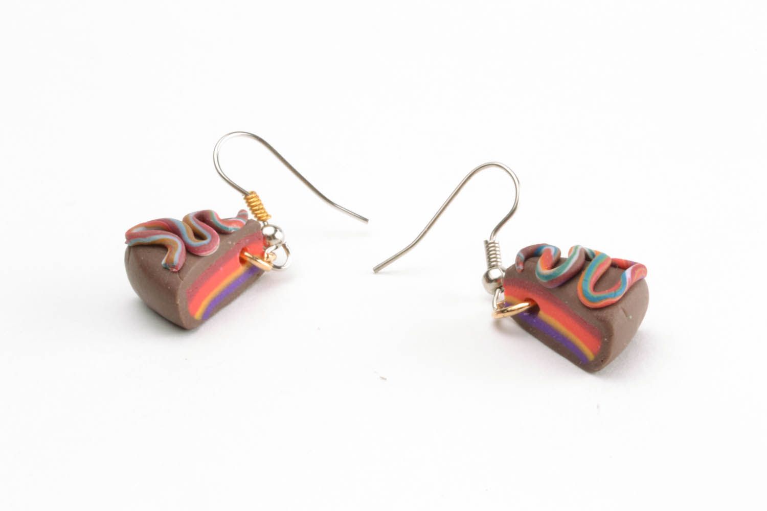 Unique polymer clay earrings photo 3
