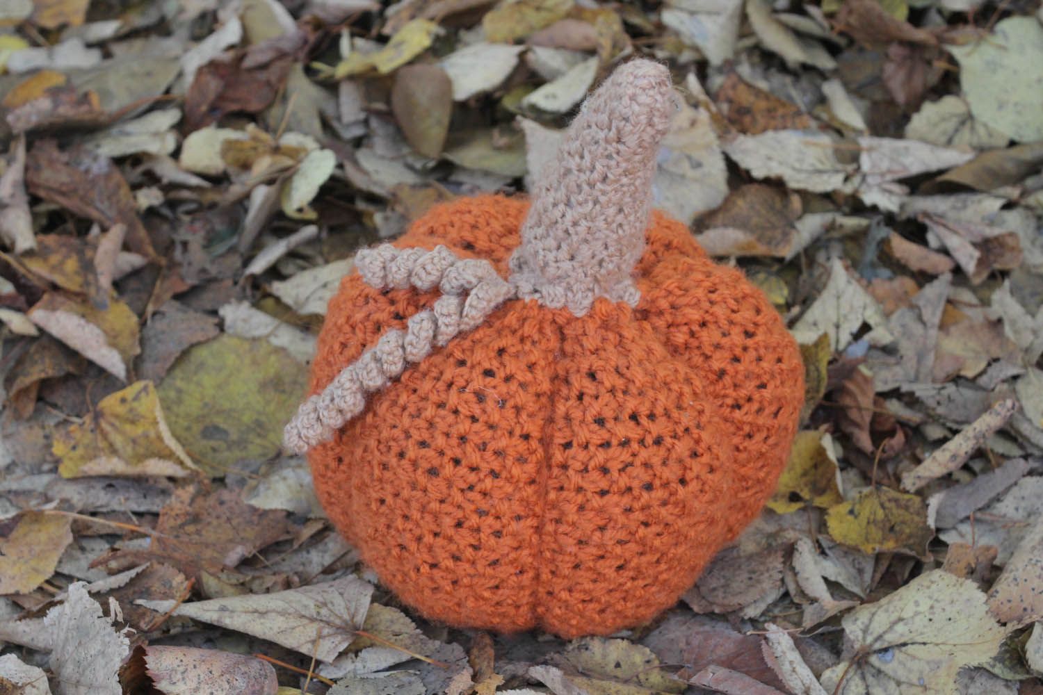 Crocheted pumpkin photo 1
