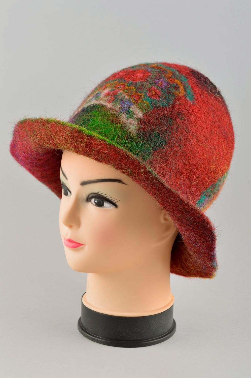 Handmade designer hat winter accessories felted warm hat winter hat stylish hat photo 3