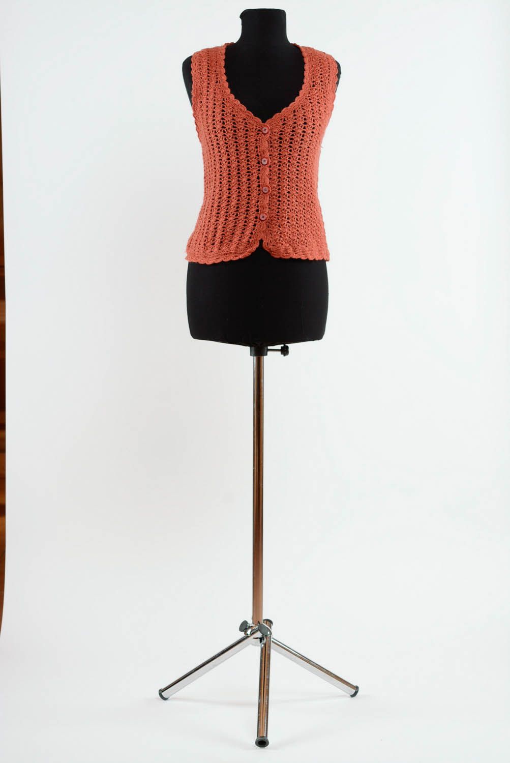 Colete tricotado artesanal  foto 1