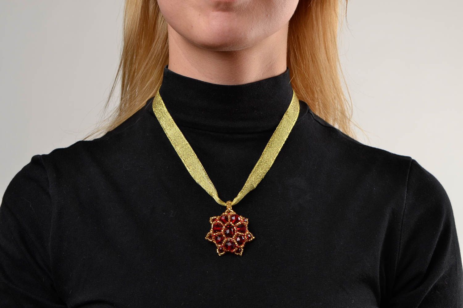 Rocailles Kette Geschenk für Mädchen Halsketten Anhänger Schmuck handgemacht foto 2