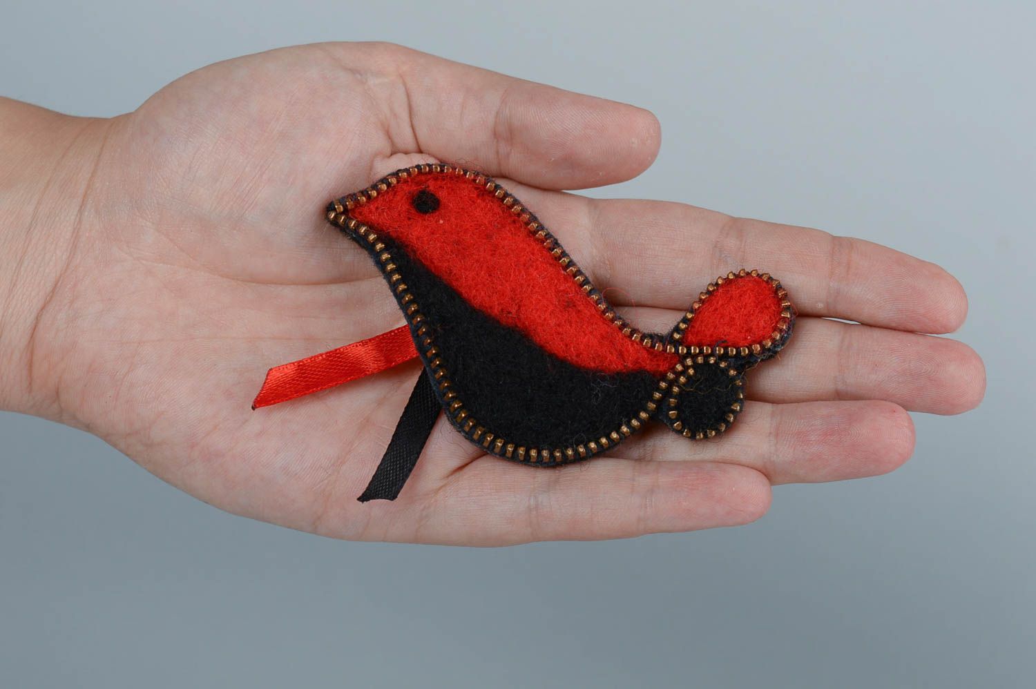 Handmade Schmuck Brosche Geschenk für Frauen Accessoire für Frauen Vogel  foto 5