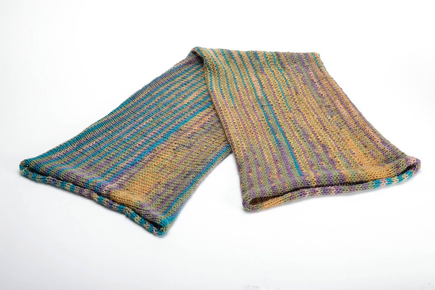 Écharpe snood tricotée faite main photo 4