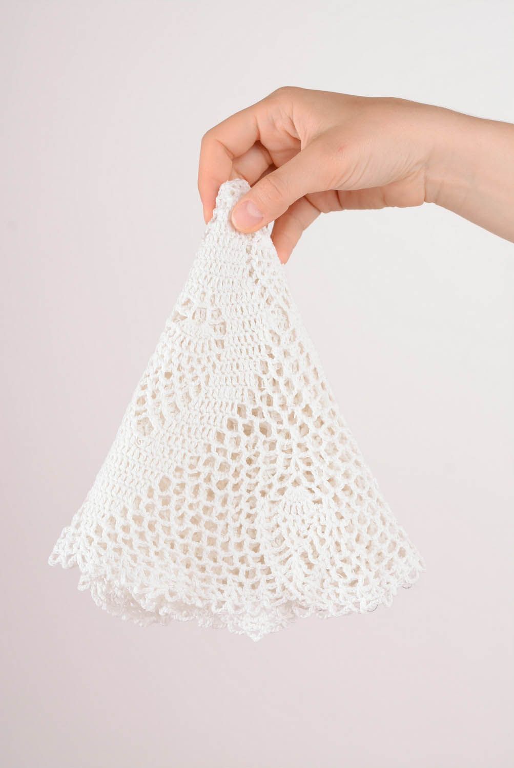 Knitted cotton napkin photo 1