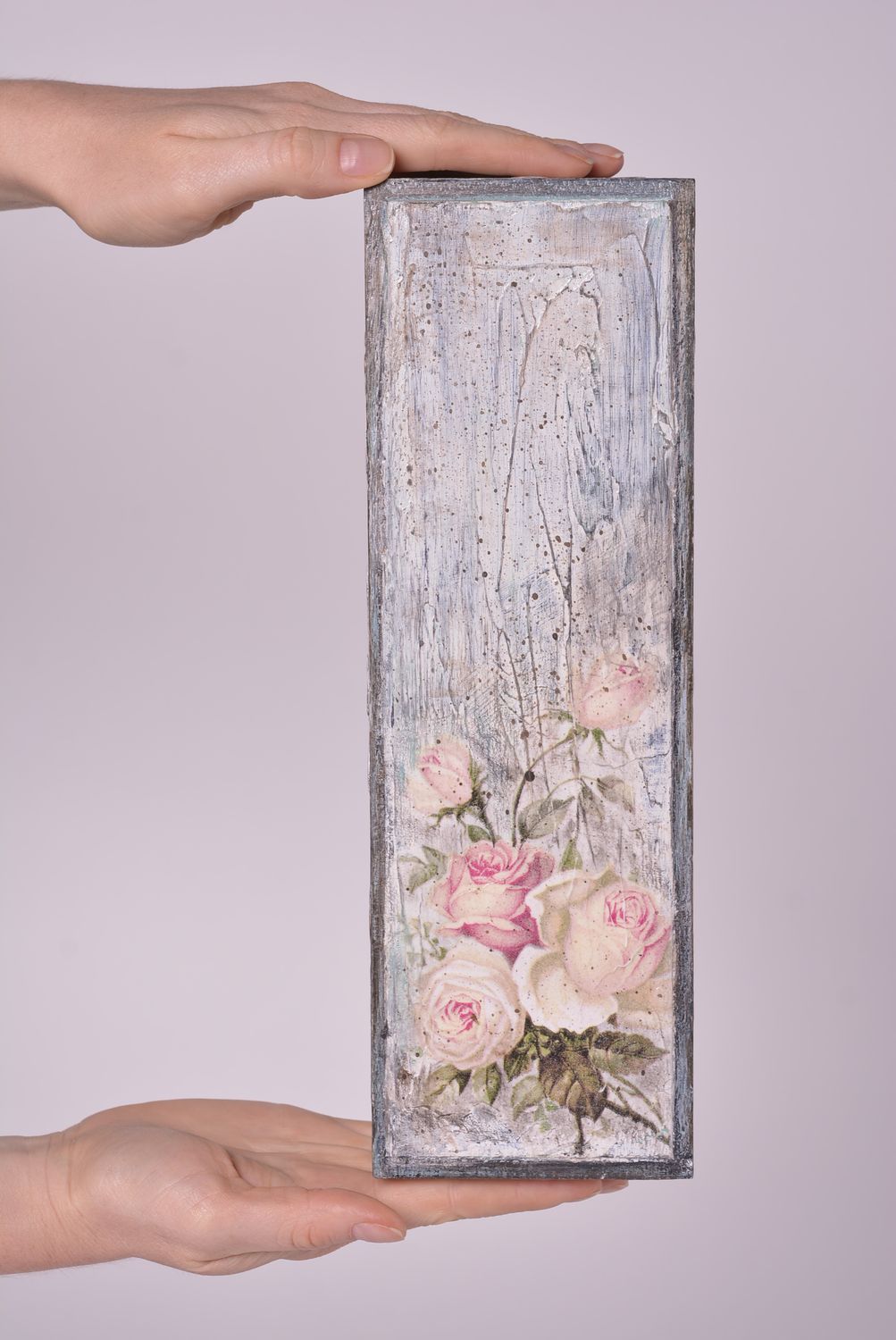 Joyero de madera artesanal elemento decorativo accesorio para mujer decorado foto 4