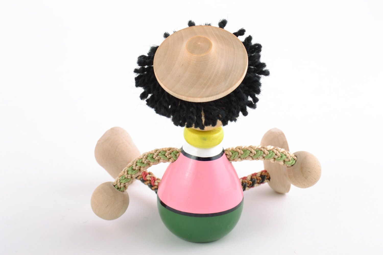 Öko Spielzeug aus Holz handmade umweltfreundlich künstlerisch Junge foto 5
