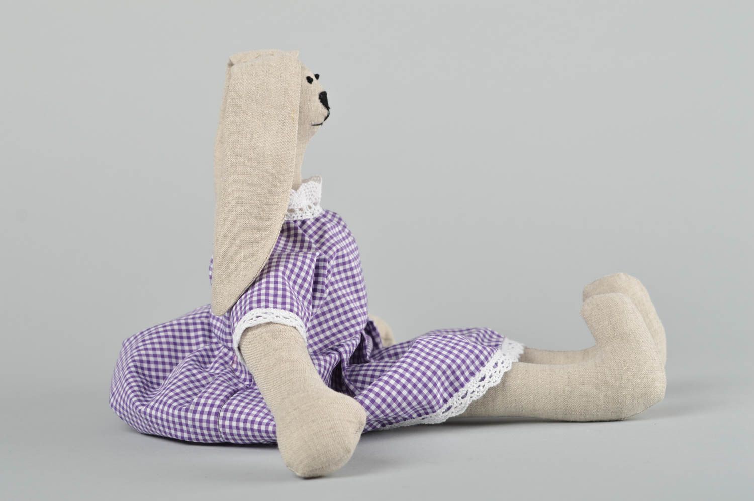 Juguete artesanal de tela muñeco de peluche regalo original para niño Conejo foto 2