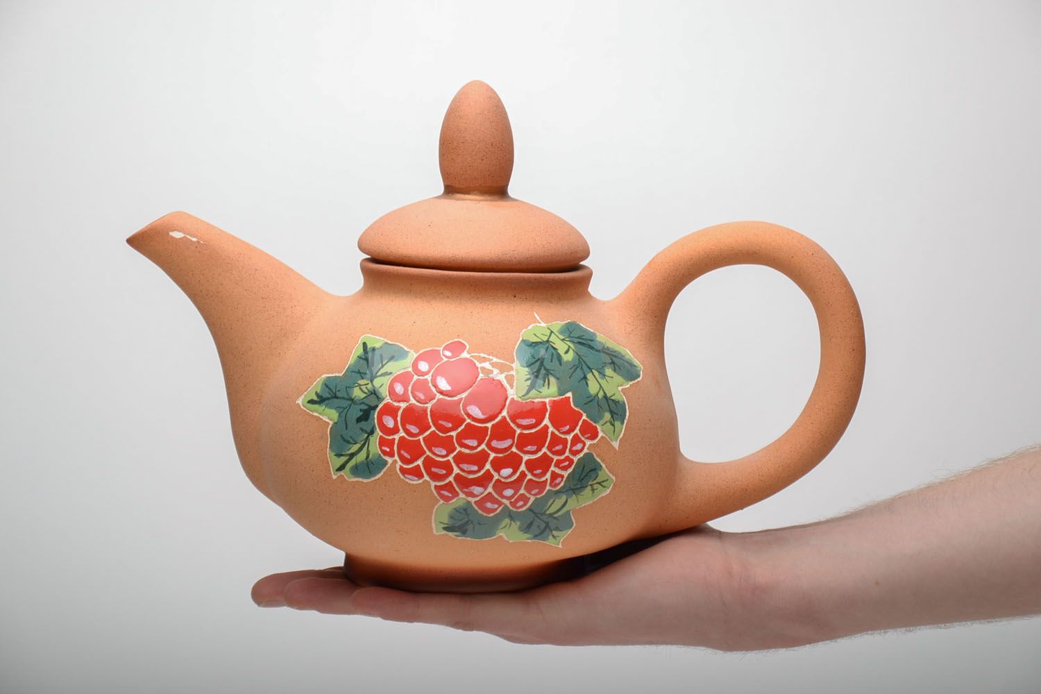 Ceramic teapot with pattern photo 5
