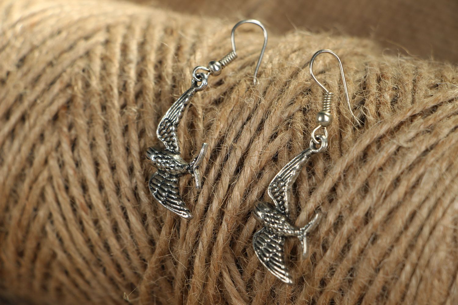 Metal earrings photo 3