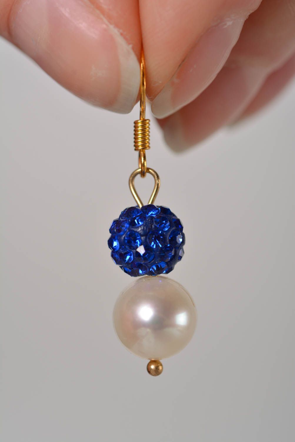 Dangling earrings pearl earrings handmade jewellery women accessories cool gifts photo 3