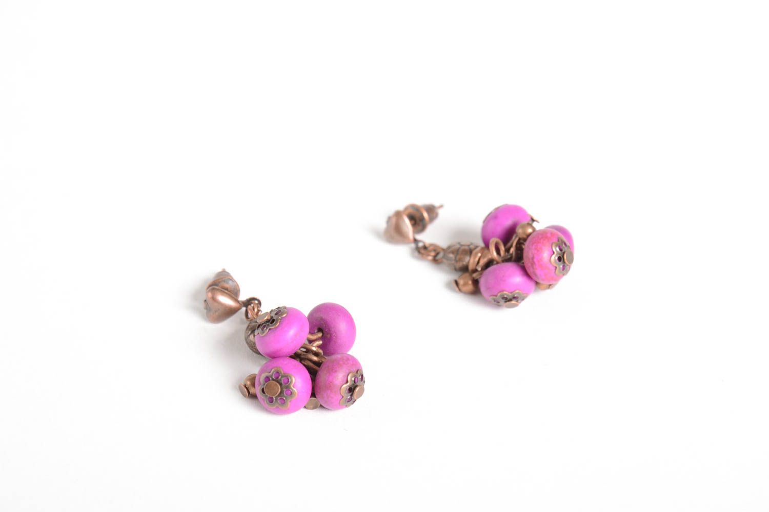 Beautiful handmade beaded earrings gemstone earrings fashion tips for girls photo 5