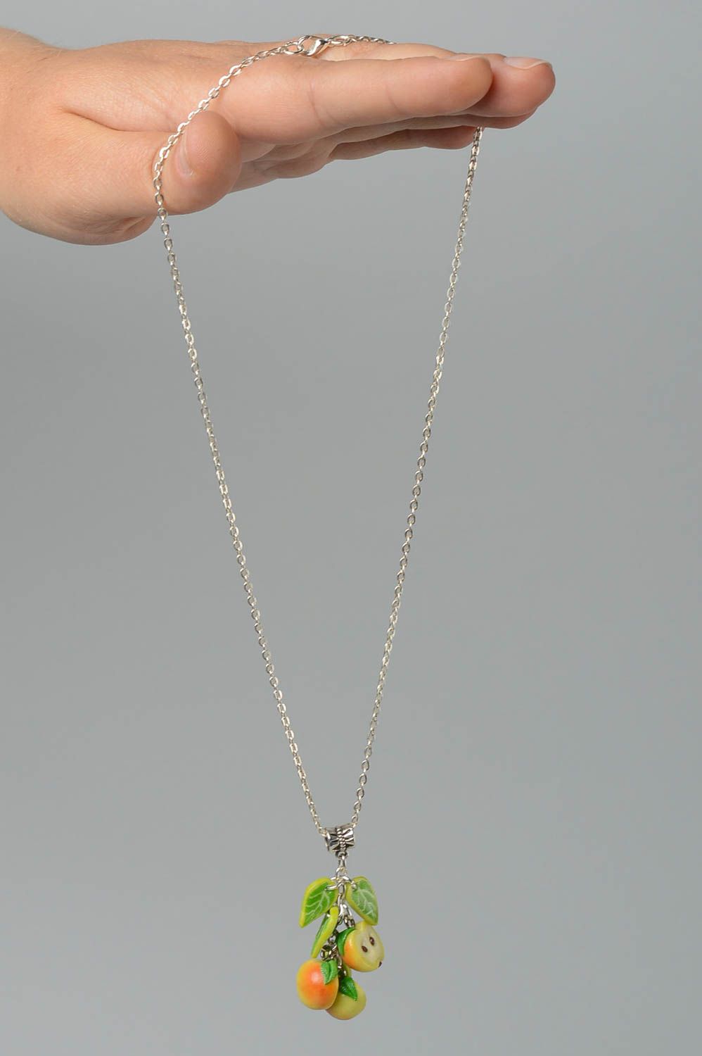 Designer pendant plastic pendant polymer clay necklace plastic jewelry for women photo 5