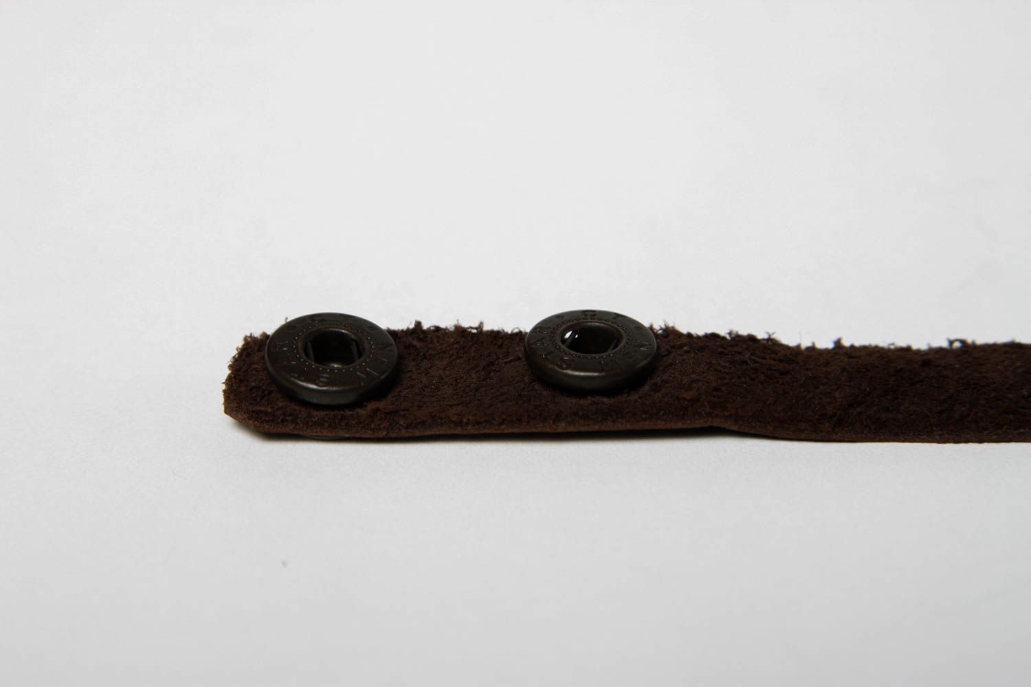 Стильный браслет ручной работы кожаный браслет коричневого цвета браслет на руку фото 4