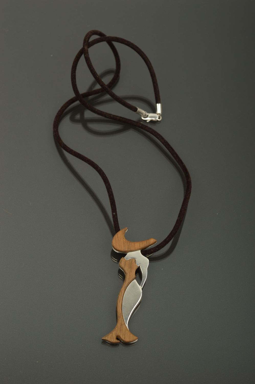 Wooden pendant handmade wooden jewelry fashion jewelry designer accessories photo 4