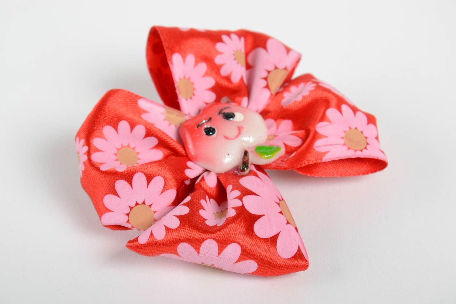 Handmade hair bow for children bow hair clip textile barrette gifts for her photo 2