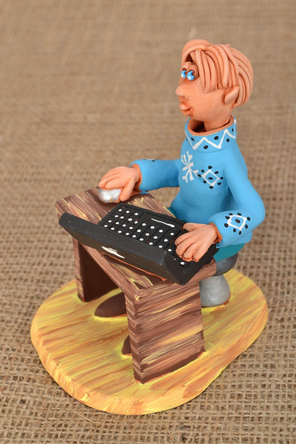 Homemade clay statuette Programmer photo 1