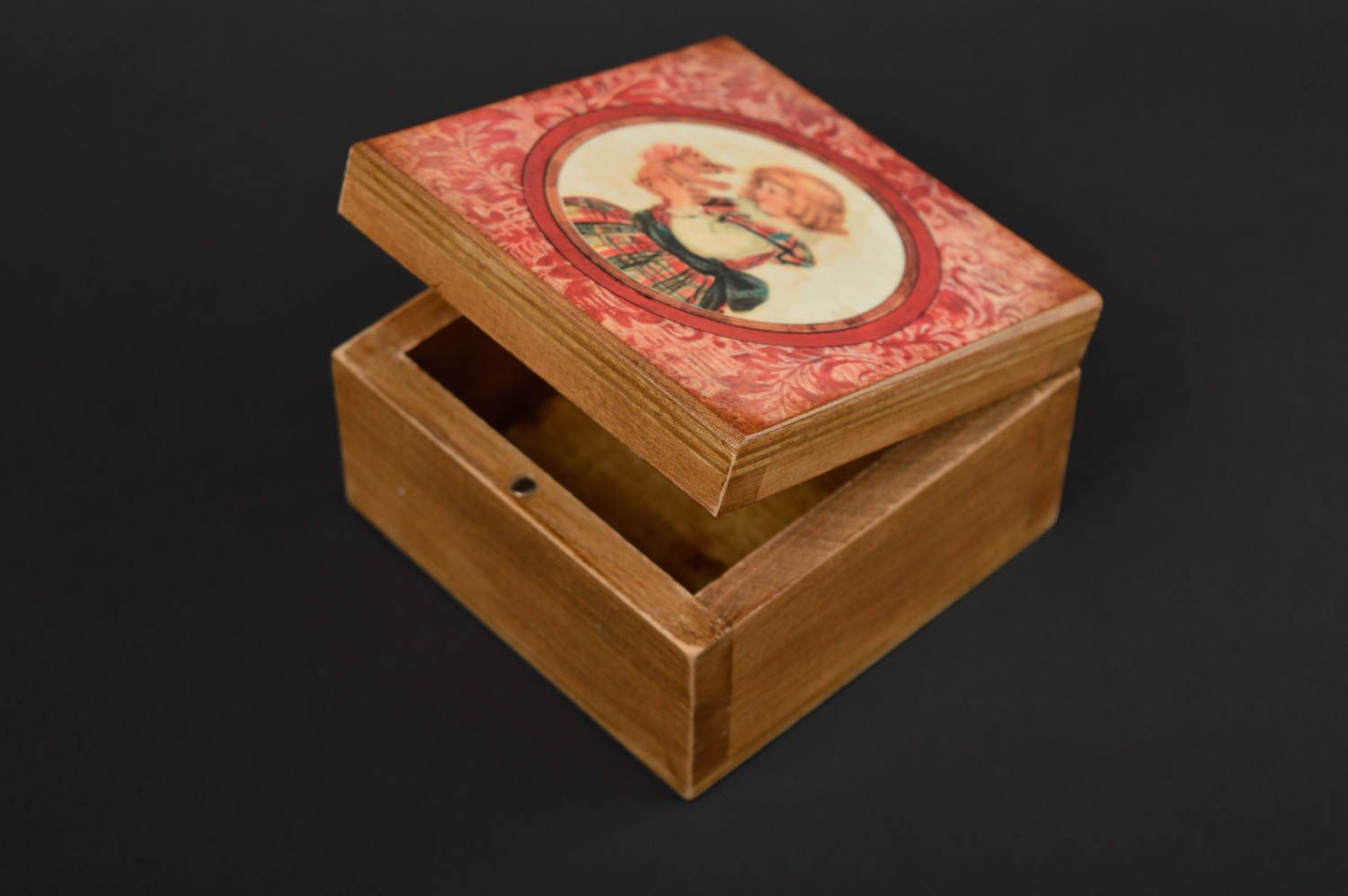 Handmade jewelry box jewelry gift boxes decoupage wooden jewelry box gift ideas photo 4