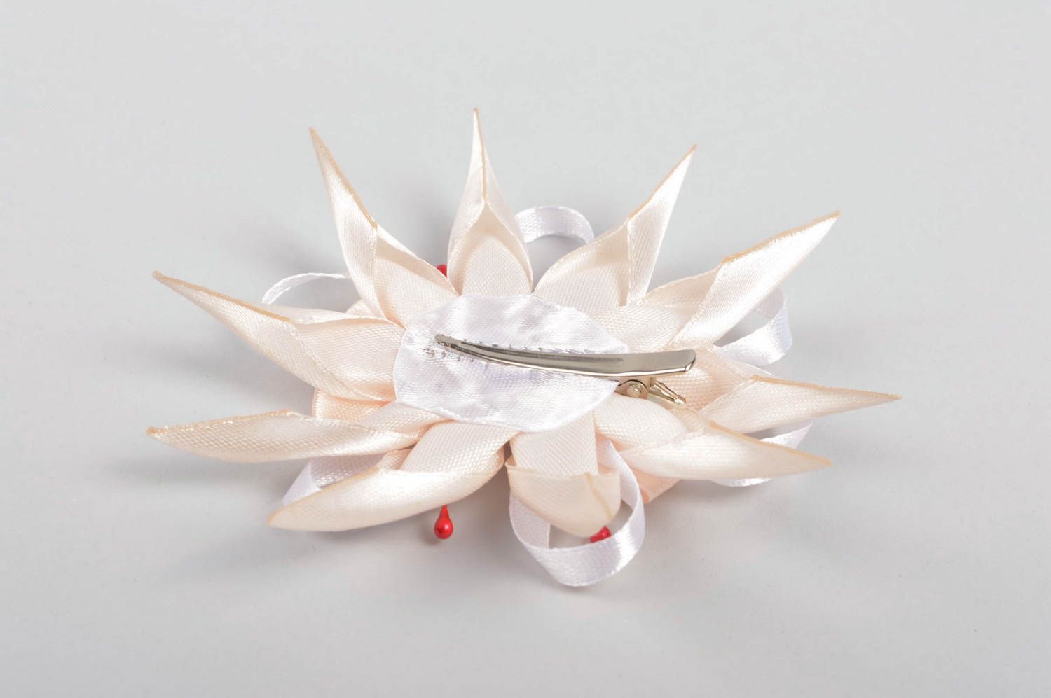 Handmade hair accessory flower hair clip for girls handmade gift ideas photo 4