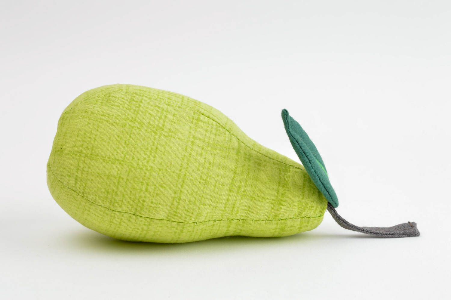 Игрушка груша ручной работы детская игрушка зеленая красивая мягкая игрушка фото 2