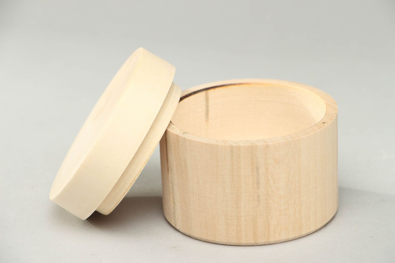 Runde Schatulle aus Holz für Decoupage foto 2