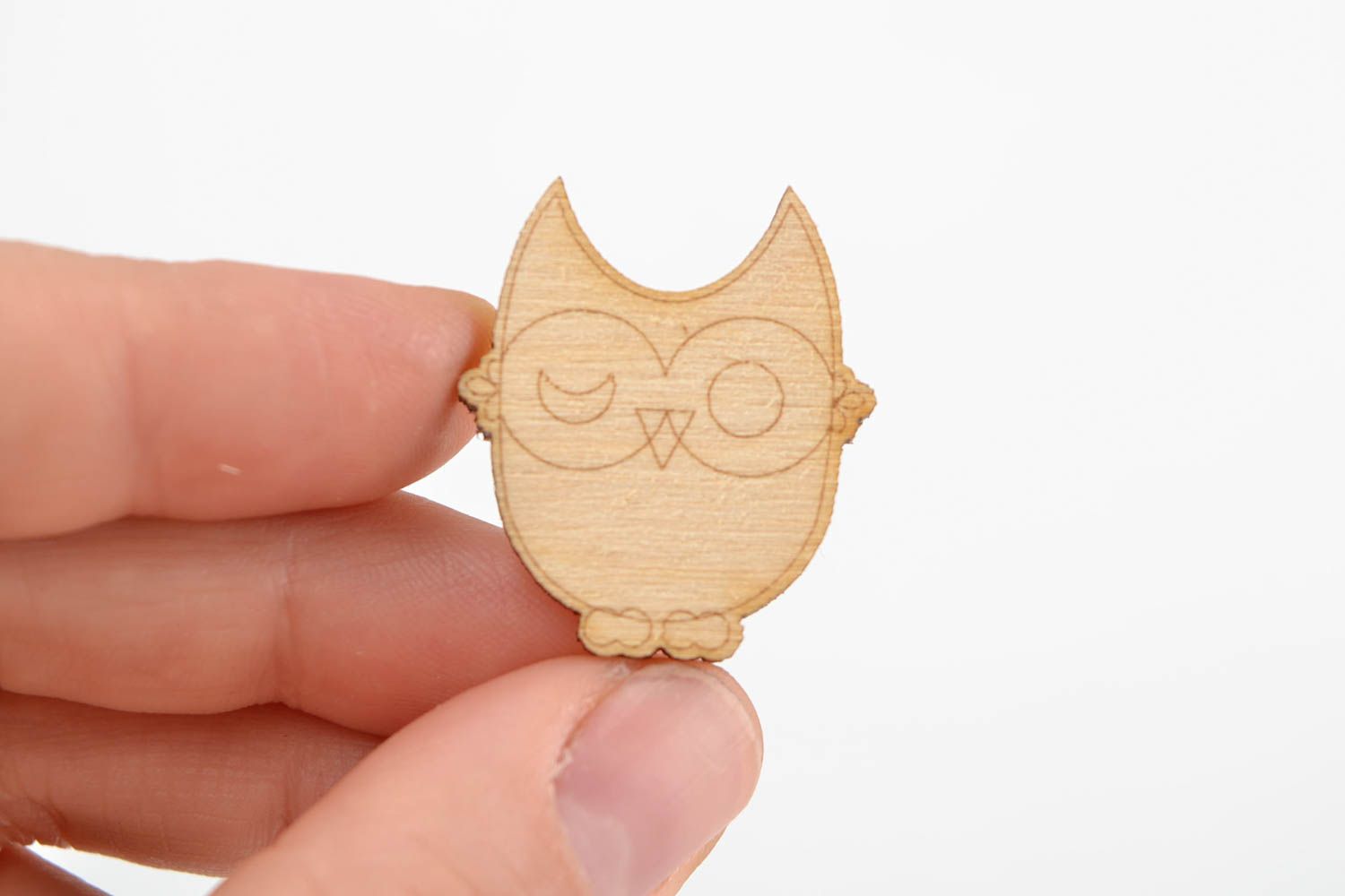 Cute handmade plywood blank wooden blank owl scrapbooking ideas wood craft photo 2