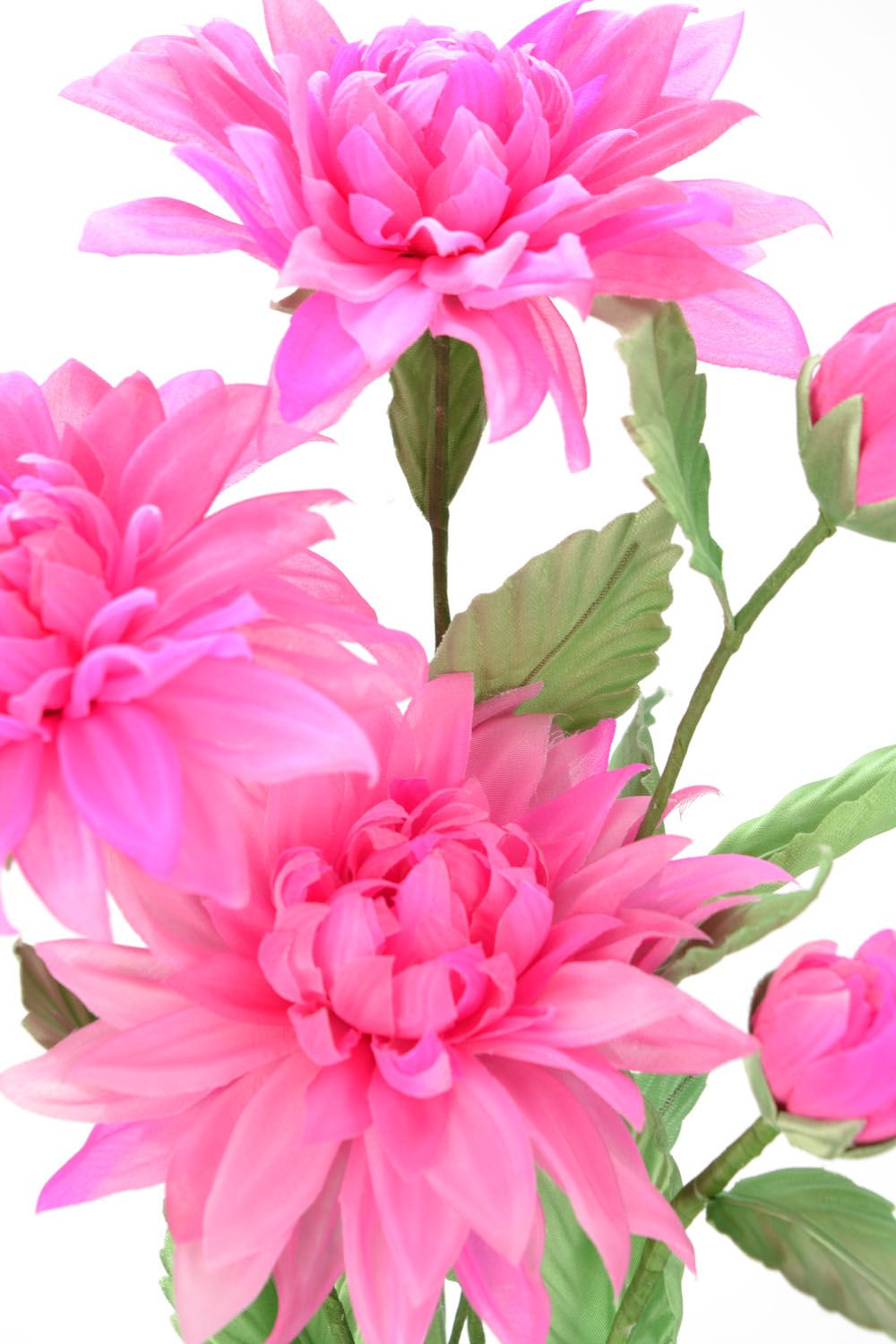 Bouquet en fleurs artificielles fait main photo 5