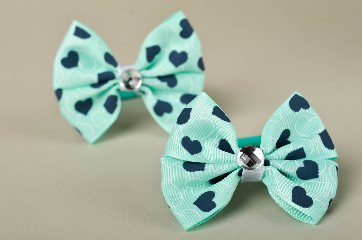 Handmade hair accessories cute bows for hair ribbon hair ties gifts for girls photo 2