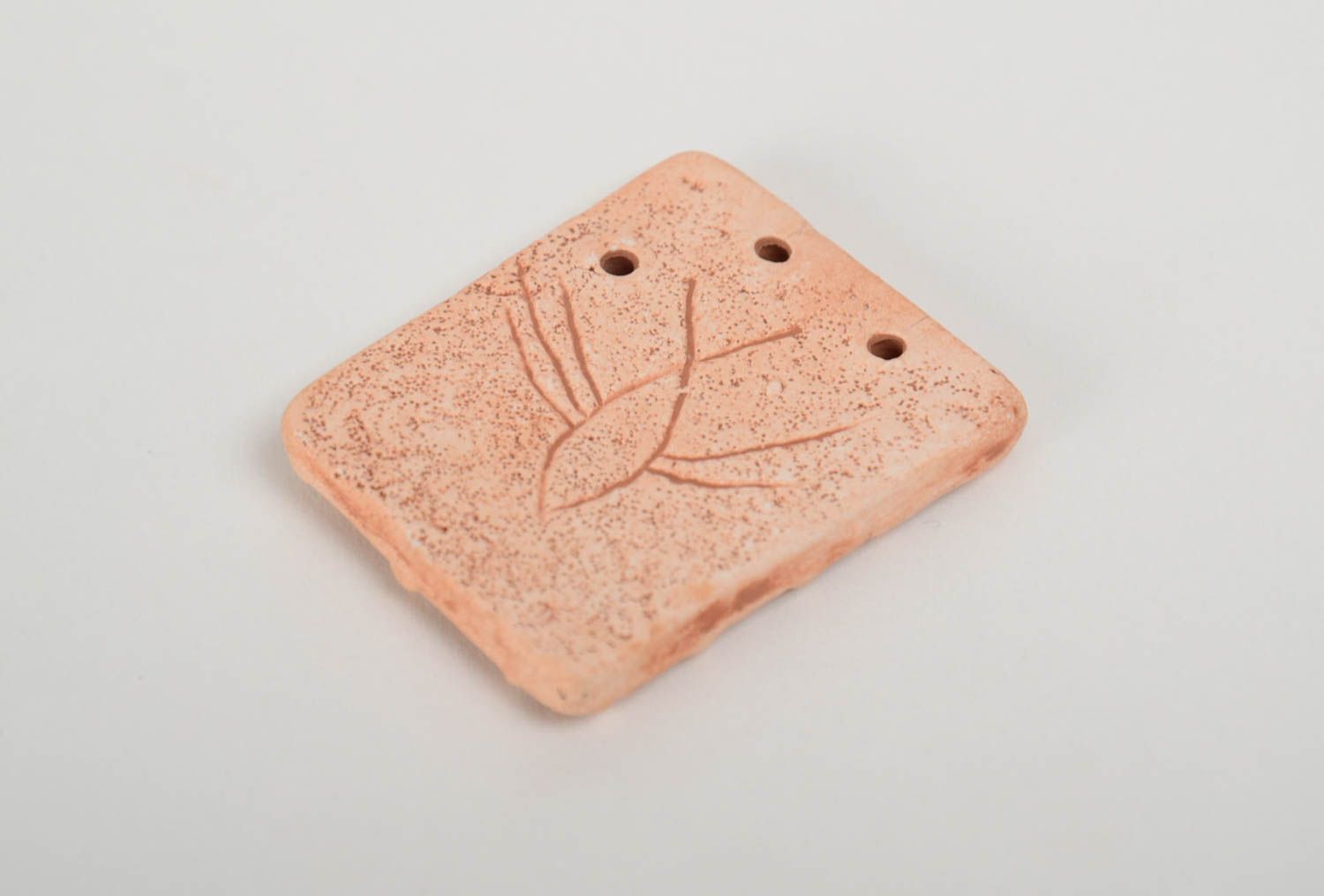Homemade designer clay craft blank pendant DIY jewelry making supplies photo 3