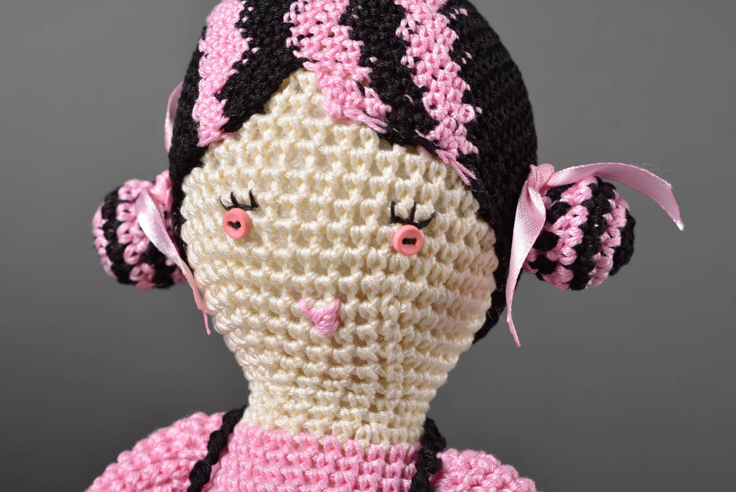 Muñeca tejida hecha a mano juguete para niñas regalo personalizado estiloso foto 2