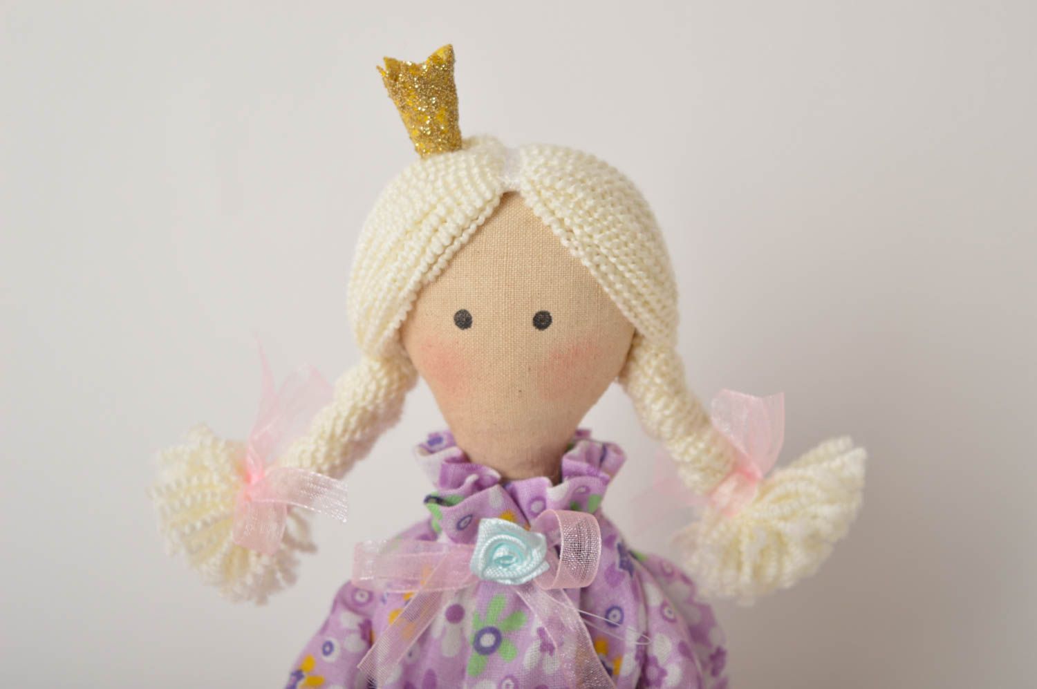 Кукла ручной работы авторская кукла из хлопка тряпичная кукла Принцесса фото 5