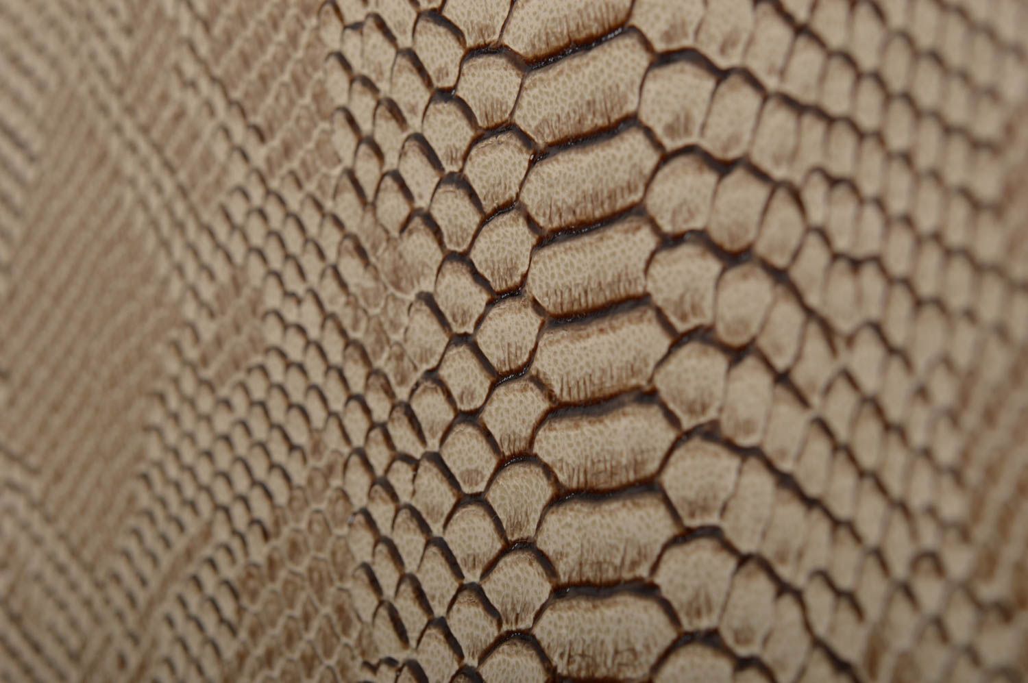 Sac pochette fait main Clutch sac beige design faux cuir serpent Cadeau mode photo 5