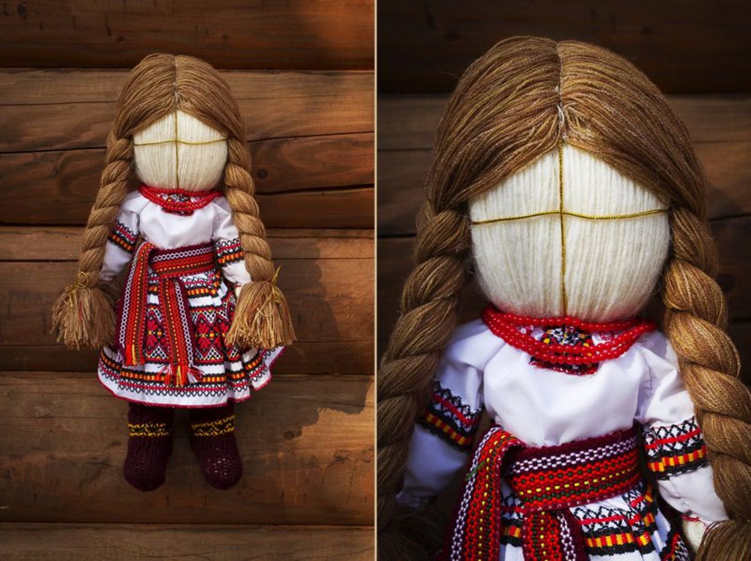 Poupée-motanka poupée ukrainienne de chiffon faite à main photo 1