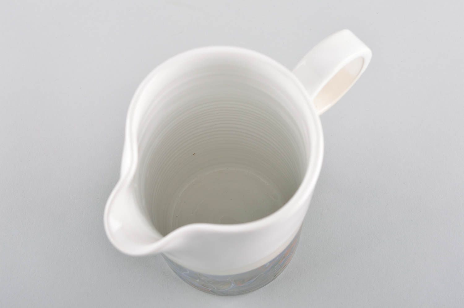 Handmade 25 oz ceramic coffee jug with handle 1,6 lb photo 5
