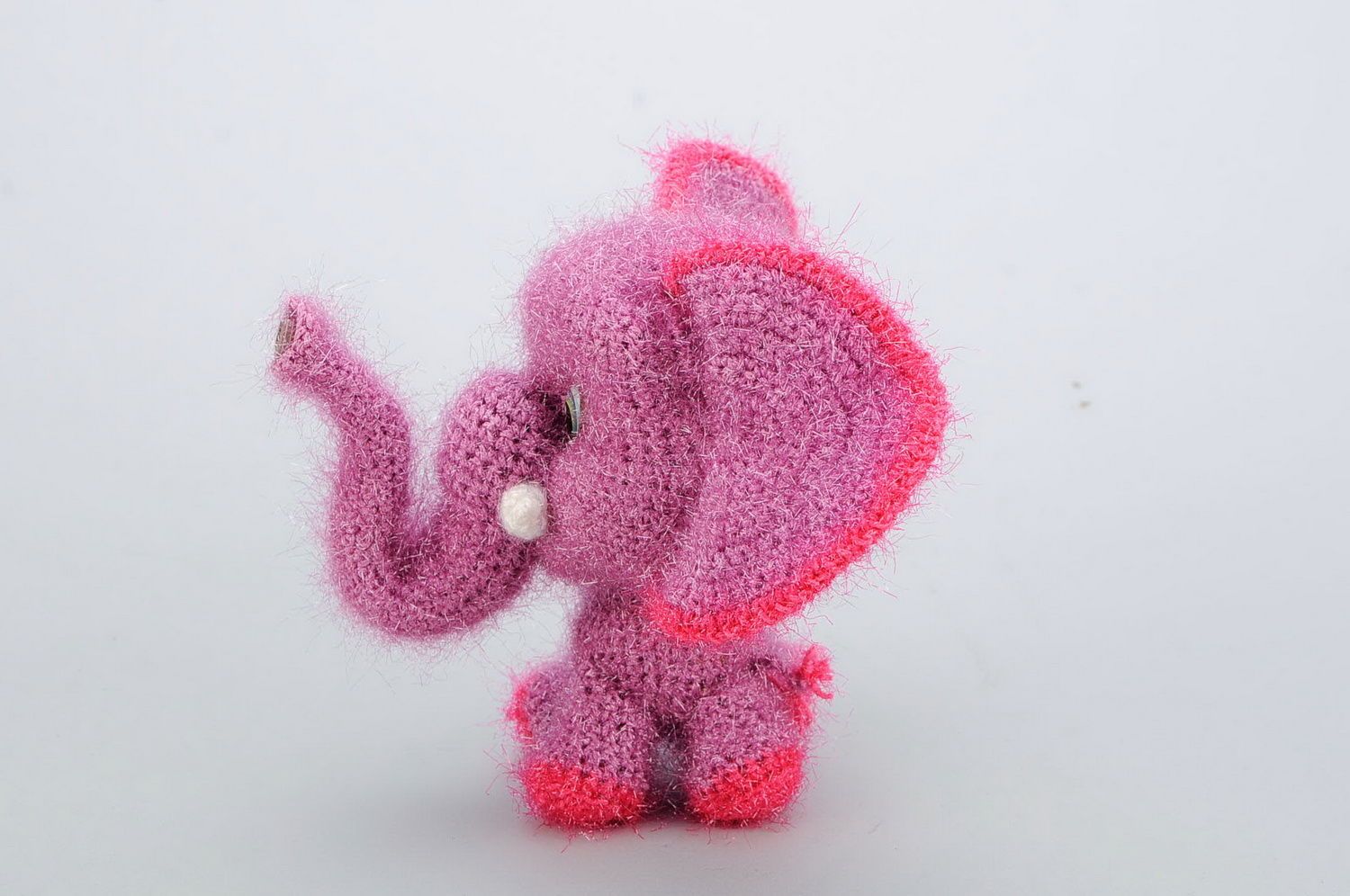 Crocheted rattle toy Elephant photo 4