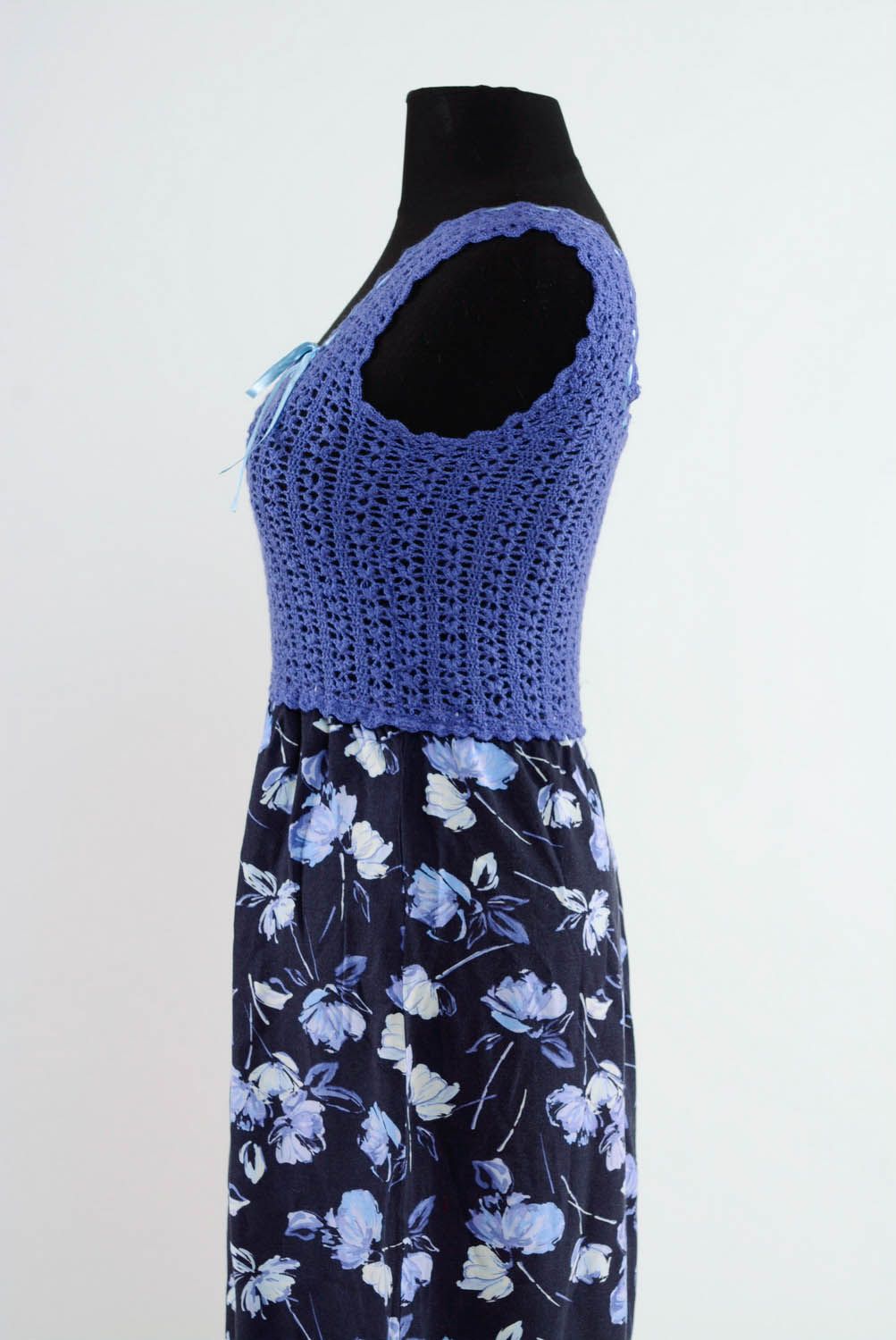 Dress made of wool mixture and acrylic yarn photo 3
