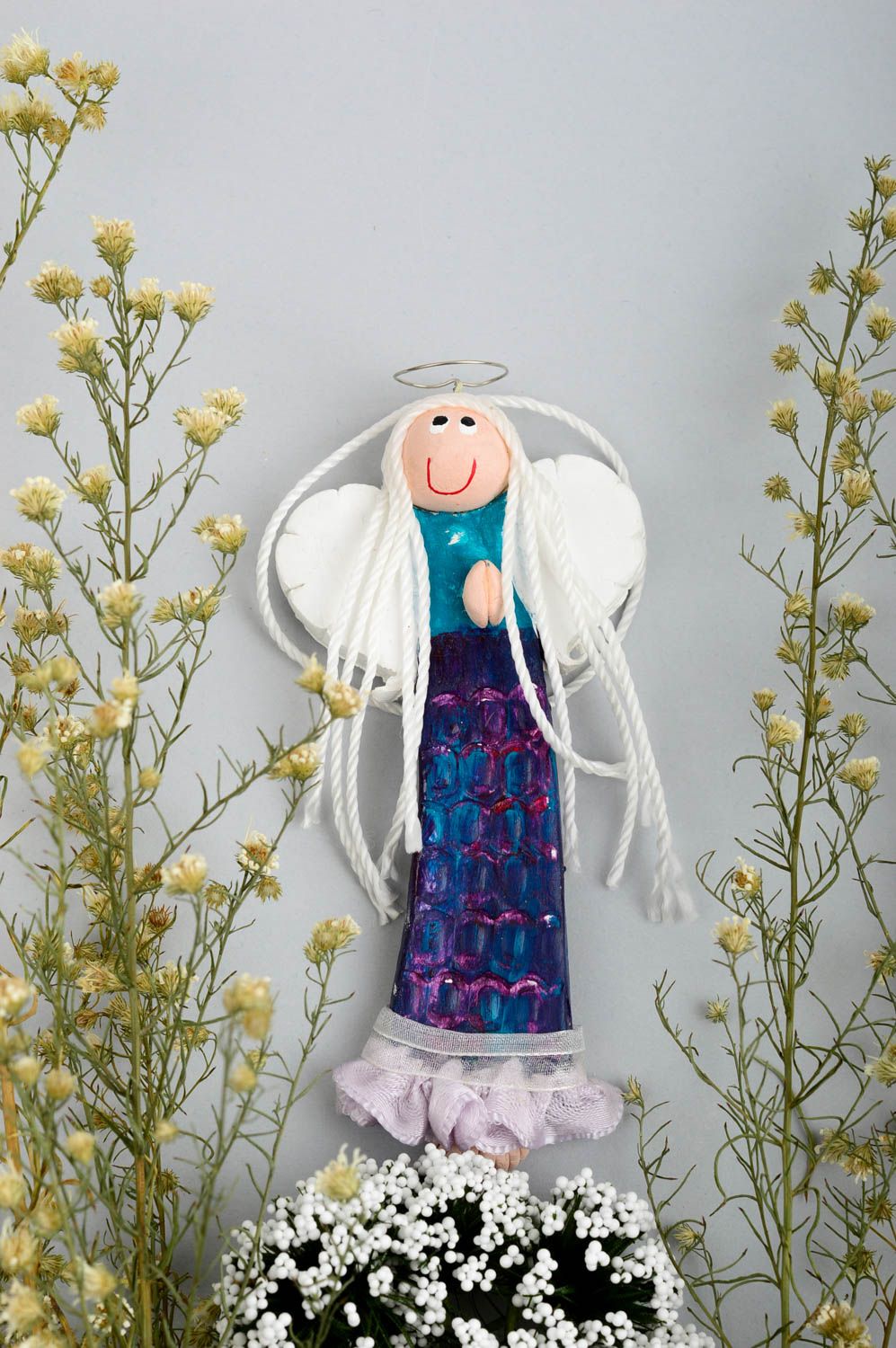 Handmade fridge magnet interior doll angel doll home talisman decorative use onl photo 1