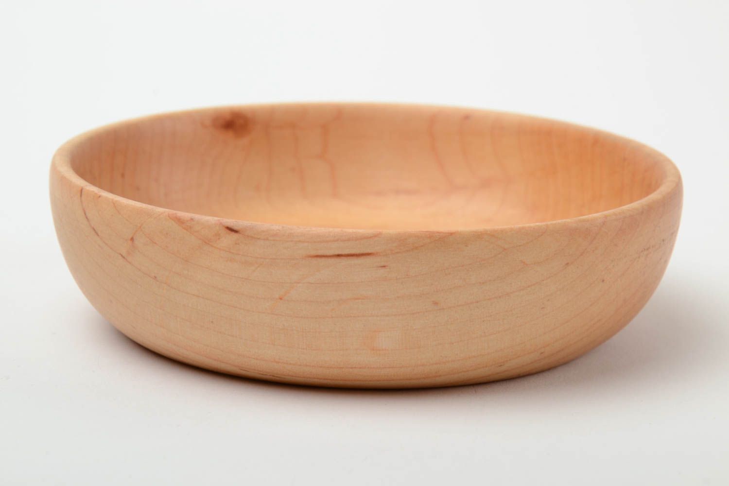 Handmade decorative bowl 150 ml made of alder wood impregnated with linseed oil photo 3