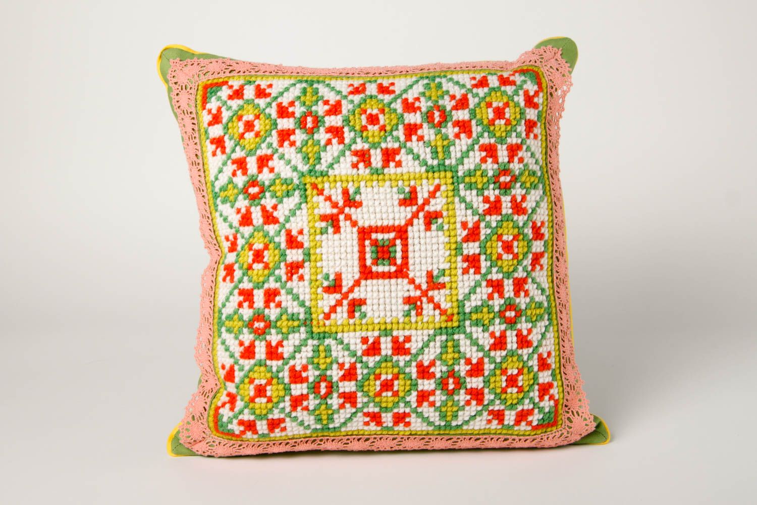 Unusual handmade throw pillow beautiful cushion design home goods small gifts photo 3