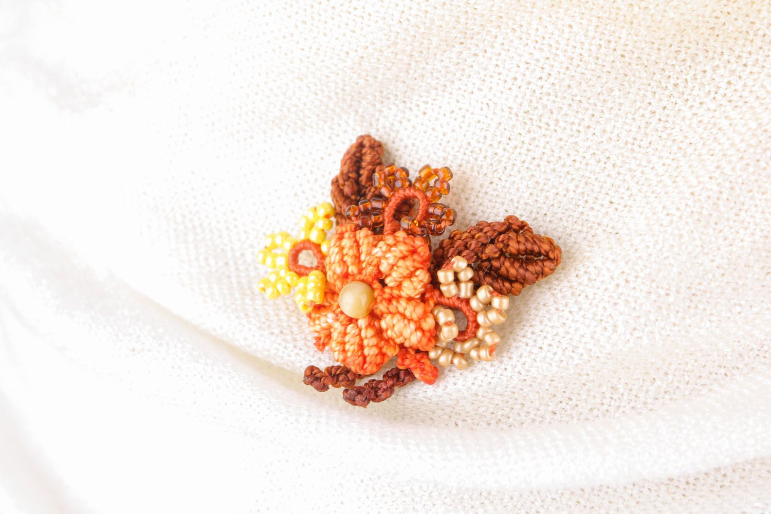 Small woven brooch  photo 1