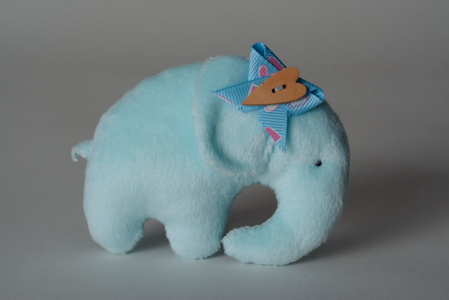 Plush toy Light blue elephant photo 2
