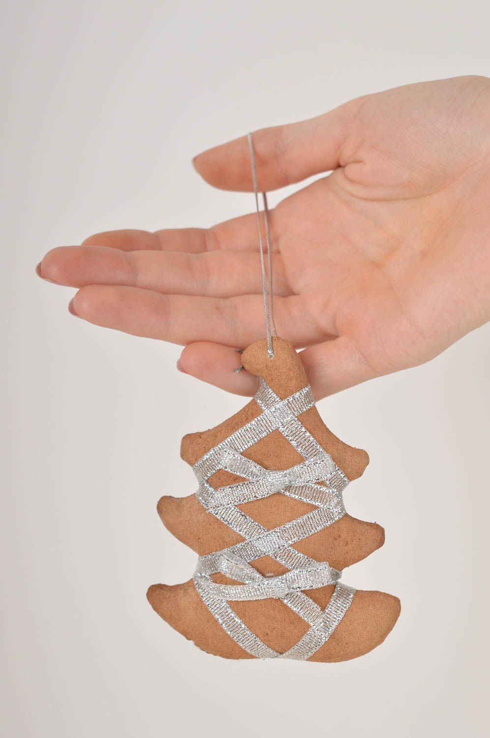 Suspension décorative faite main Déco de Noël Idée déco Noël en forme de sapin photo 5