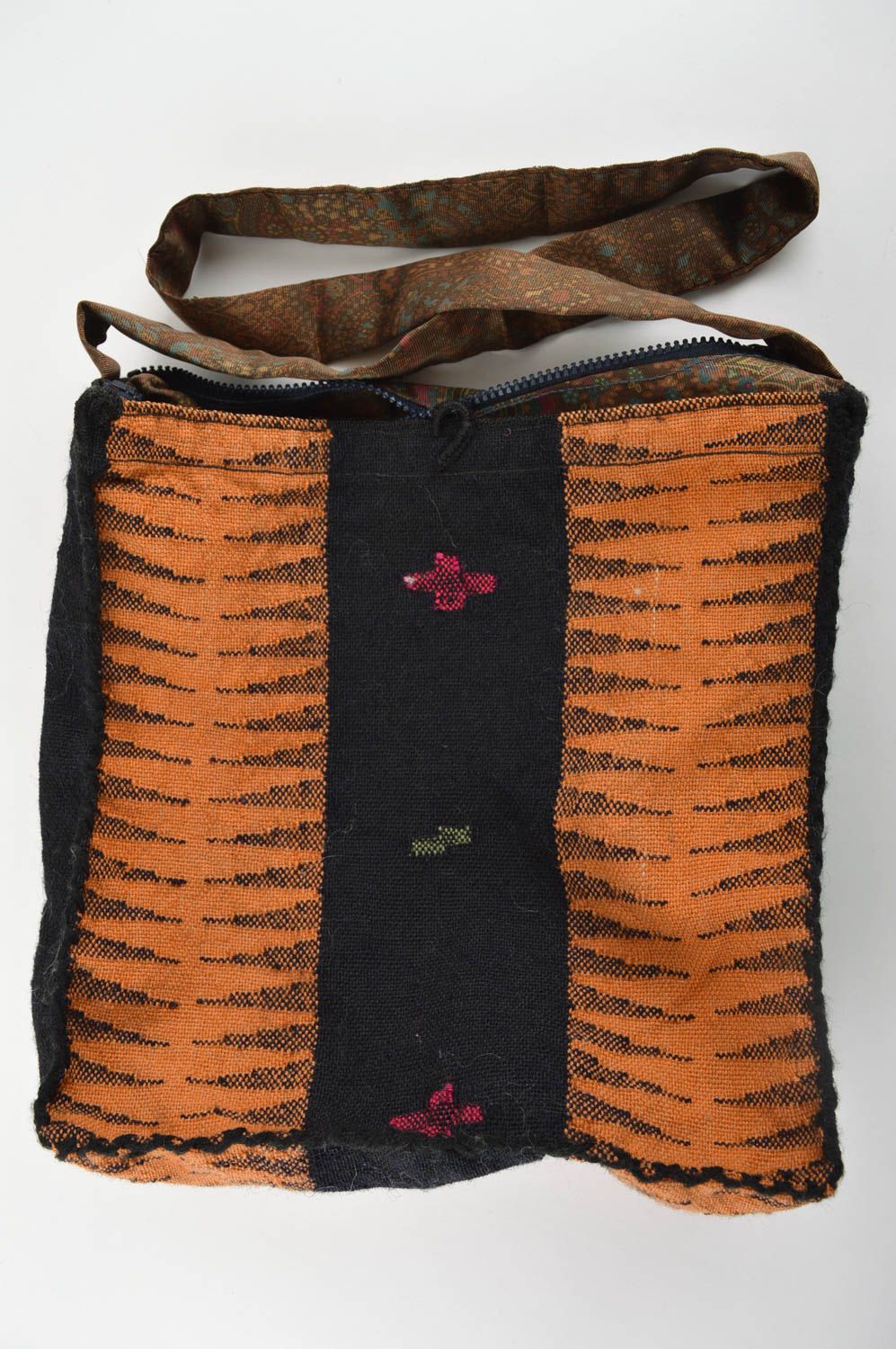 Сумка ручной работы сумка через плечо текстильная сумка красивая женская фото 3