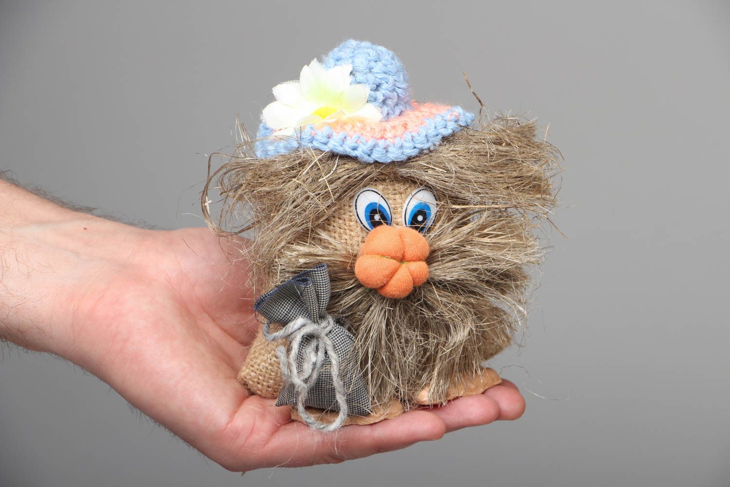 Soft toy Bogie in Crochet Hat photo 4