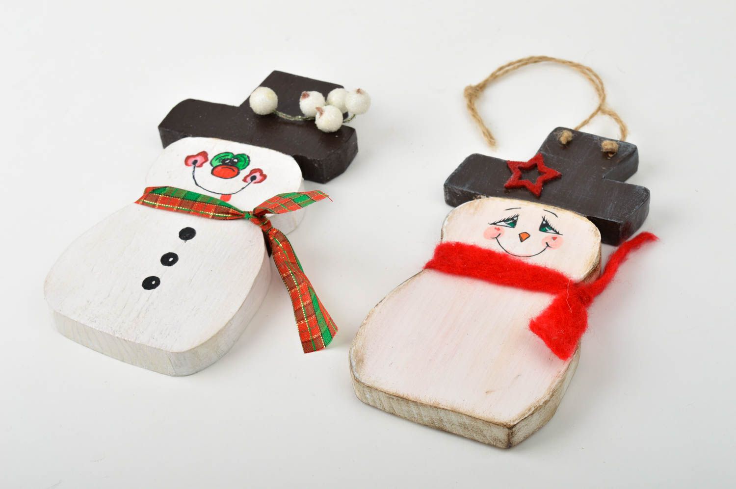 Desıgner set of toys 2 handmade home accessories beautiful Christmas decor photo 7
