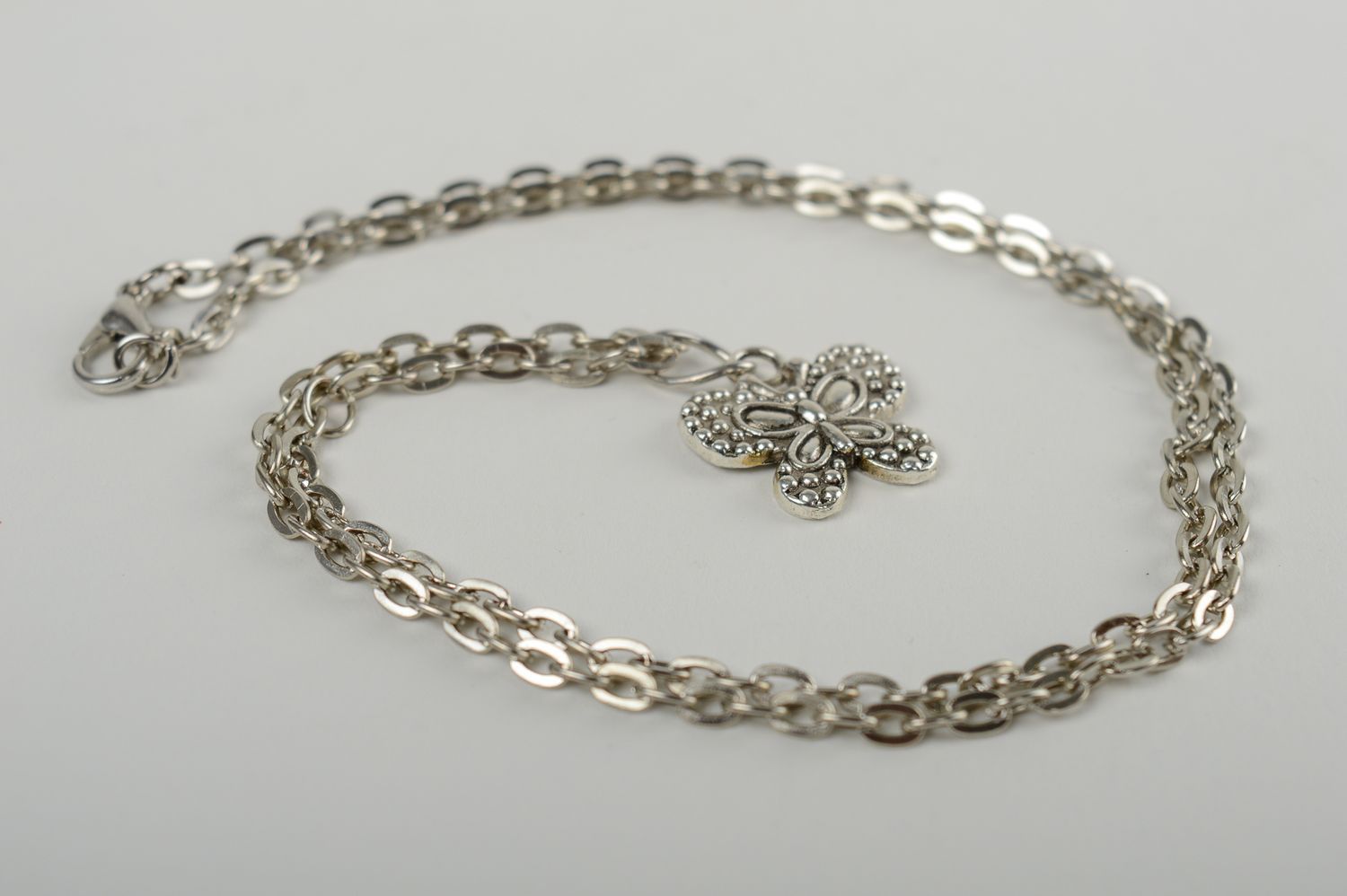 Beautiful pendant handmade metal pendant butterfly pendant metal jewelry for gir photo 3