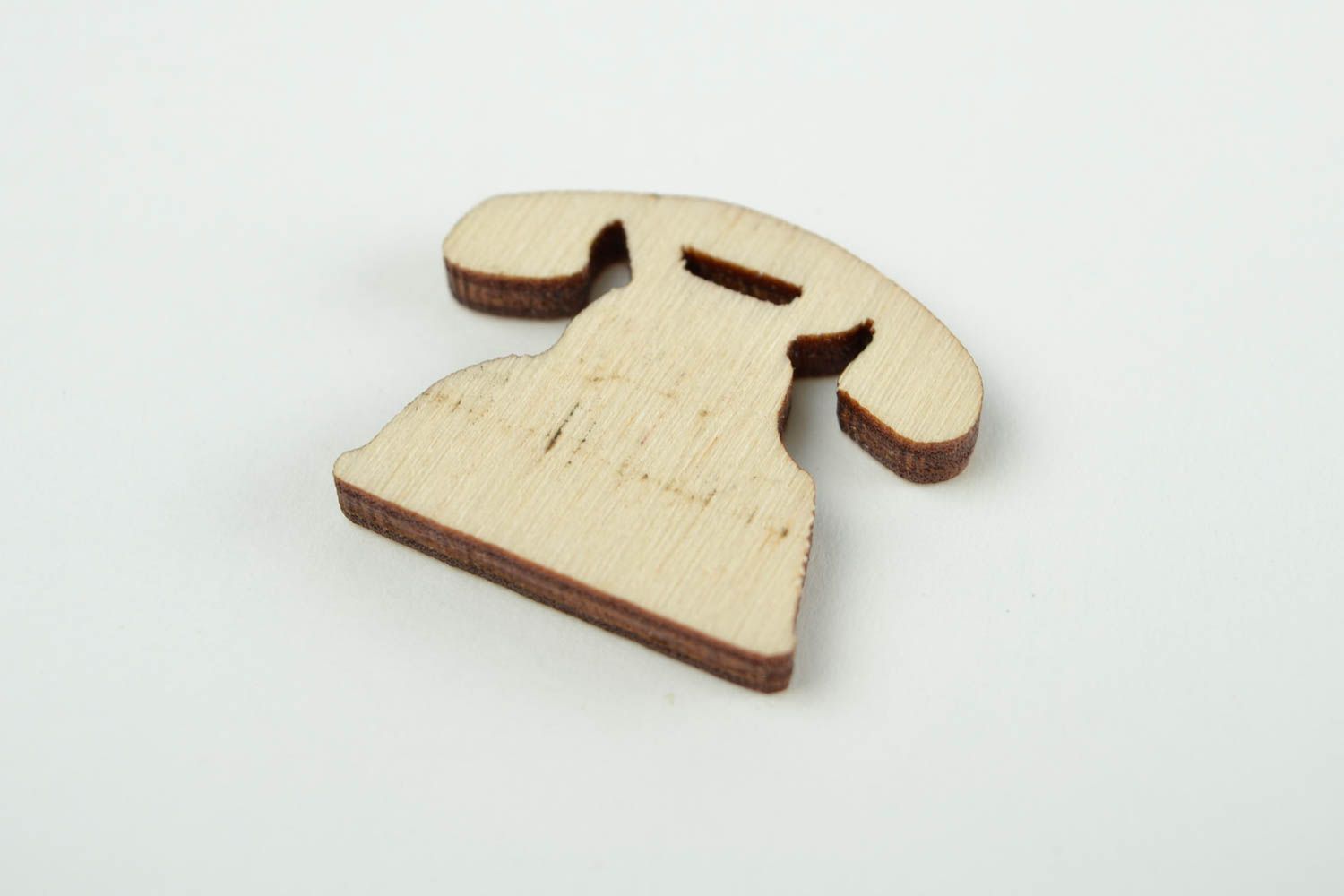 Handgemachte Holzrohling zum Bemalen Miniatur Figur Haustelefon Holz Figur foto 5