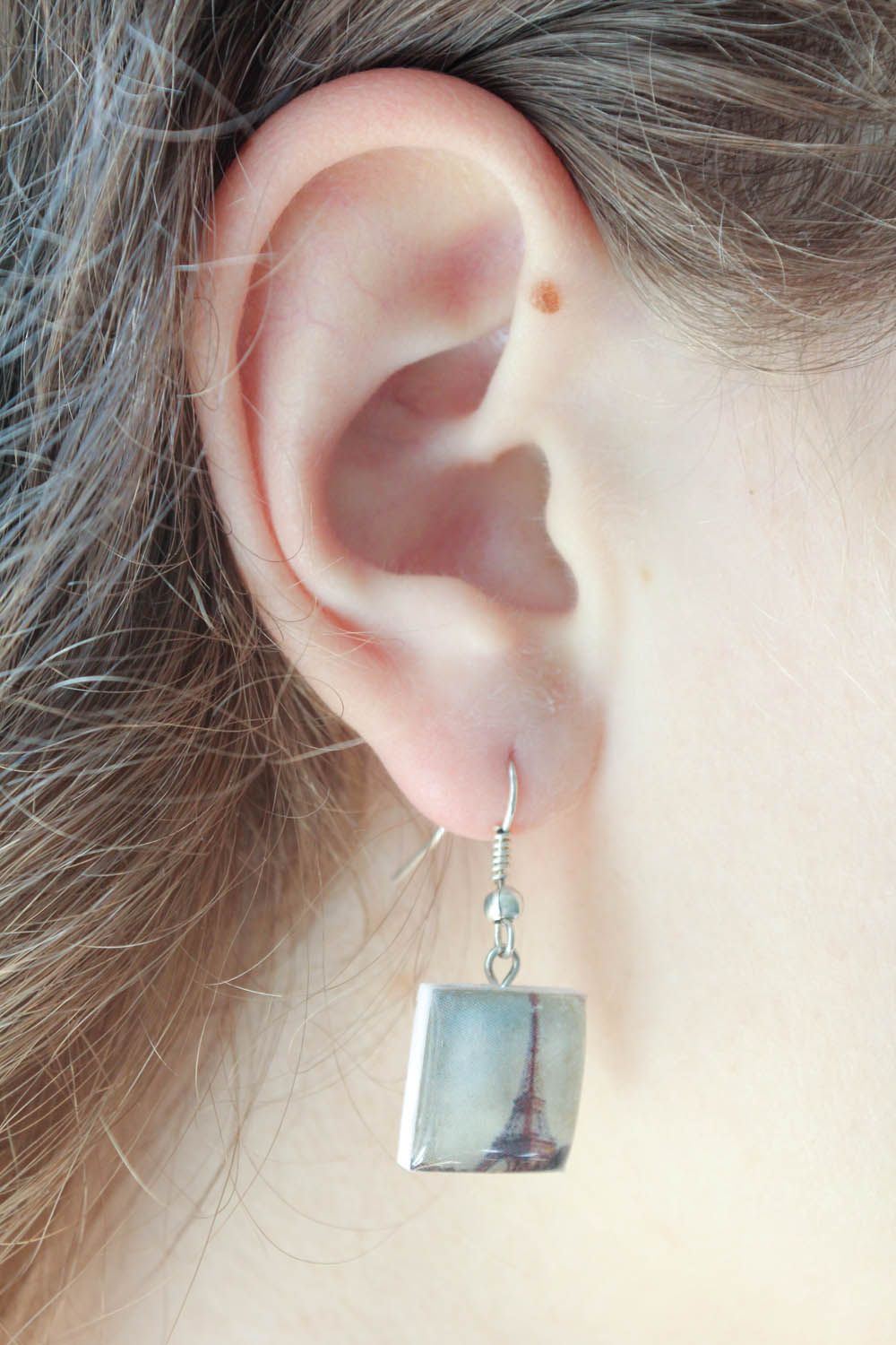 Square earrings photo 1
