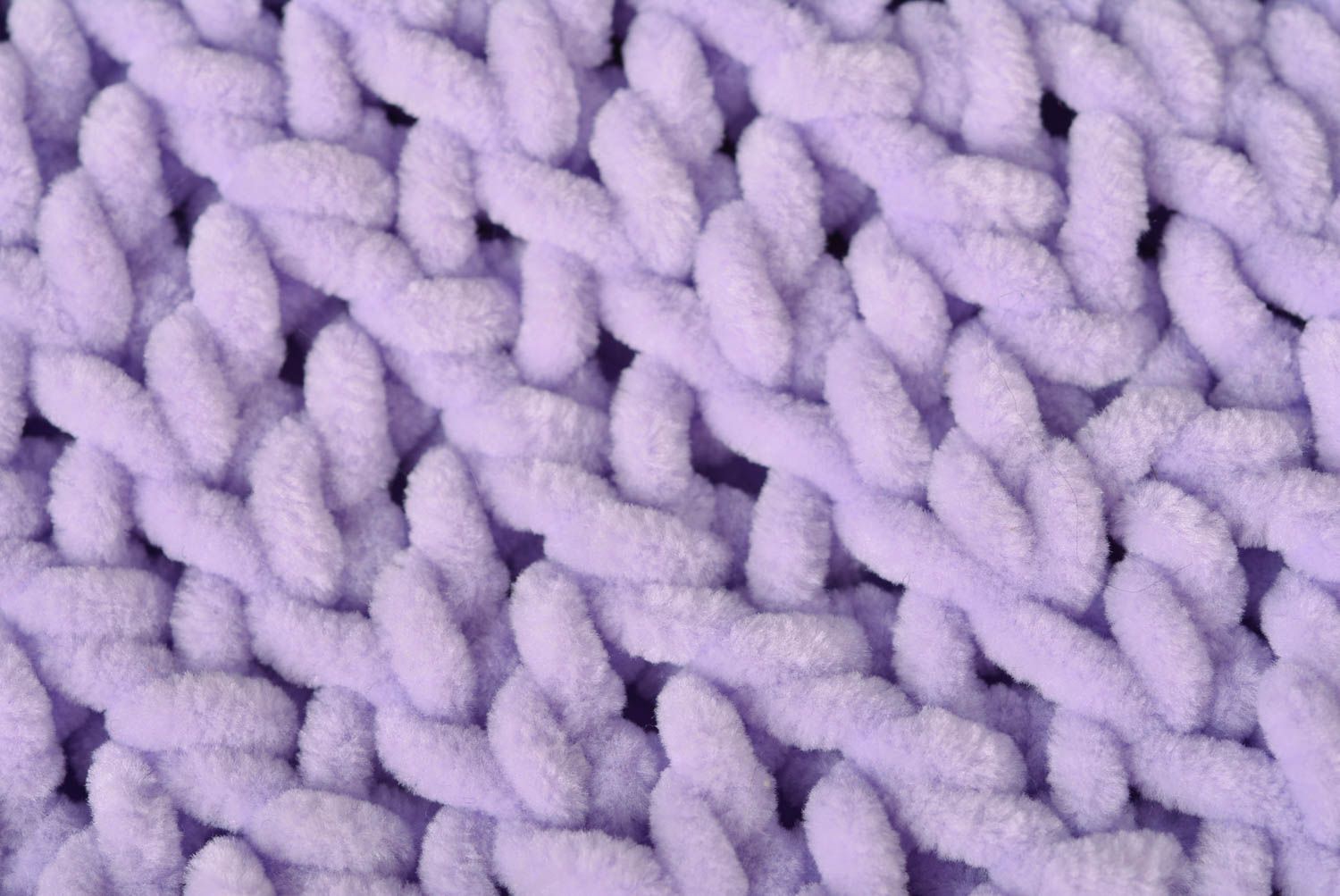 Écharpe col tricotée accessoire pour enfant faite main originale couleur lilas photo 2