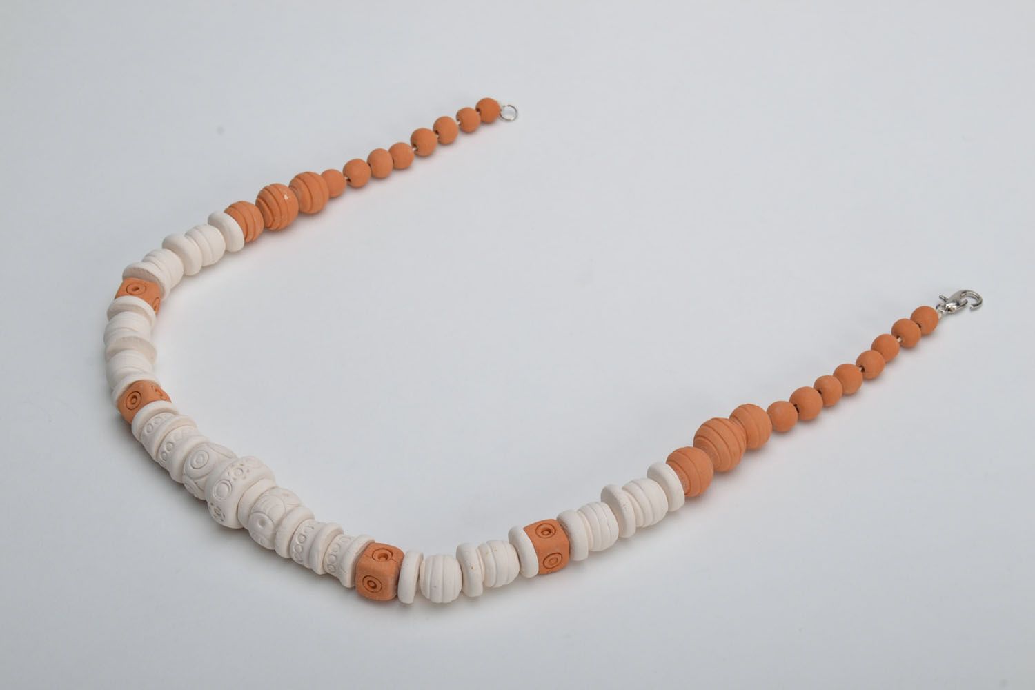 Ceramic handmade necklace photo 4