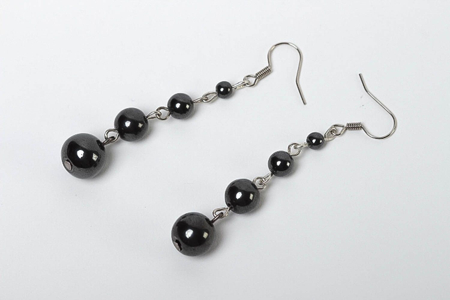 Perlen Ohrhänger handmade Ohrringe Juwelier Modeschmuck Geschenk für Frauen foto 2